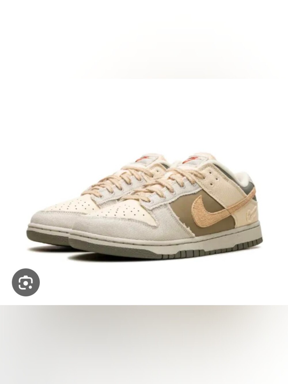 Nike Dunk Low Light Bone Dark Stucco Sneakers Size 7.5